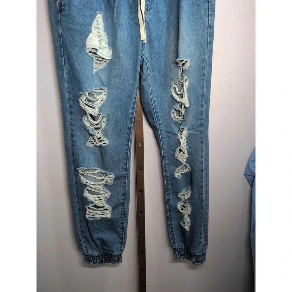 91 Cotton On Size 6 Denim Jogger Blue Denim Joggers‎